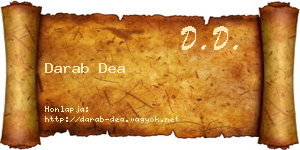 Darab Dea névjegykártya